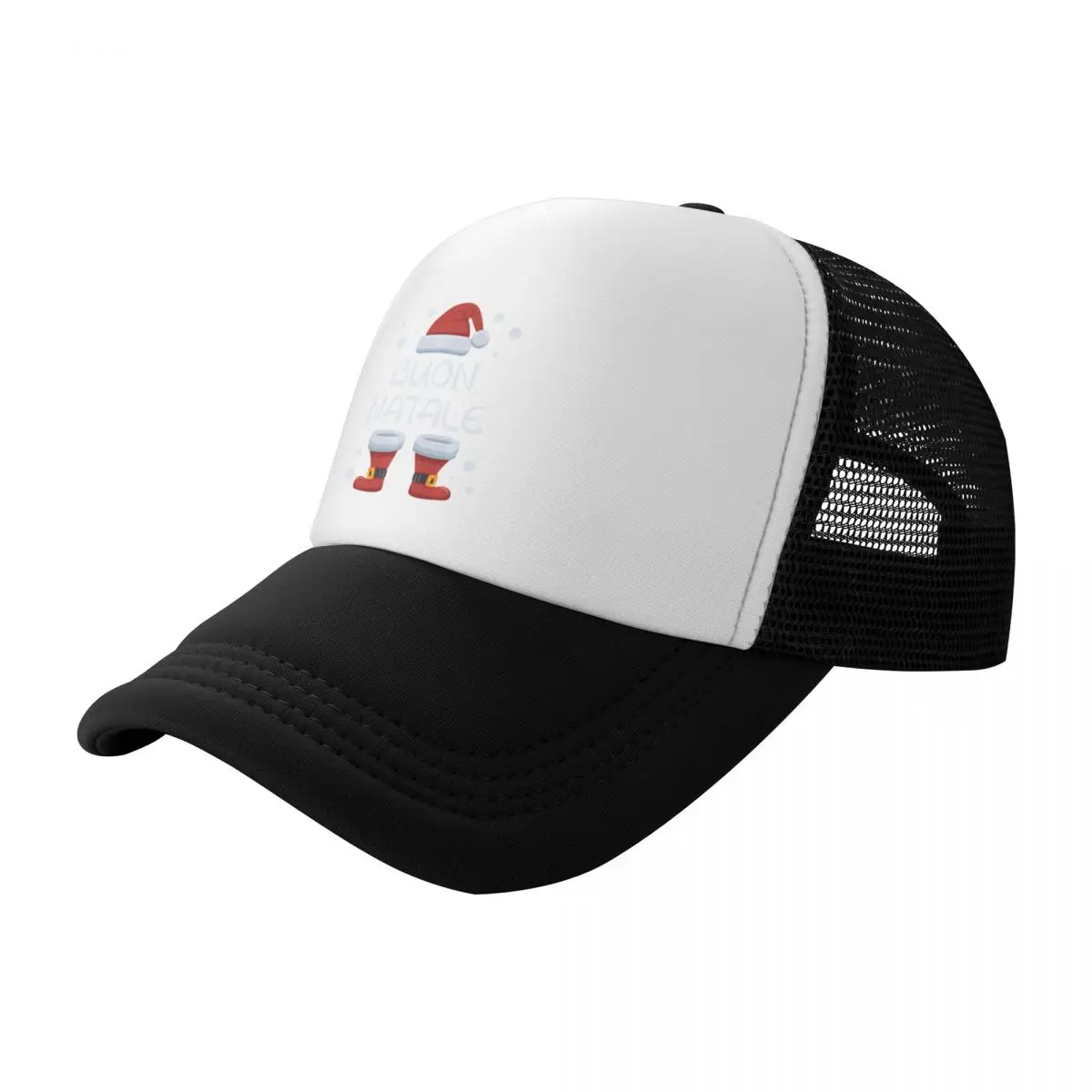 Buon Natale Italian Christmas Santa Merry Xmas Italy Berretto Da Baseball Cappello Luxury Brand Man Cap Foam Party Hat Per Uomo Donna