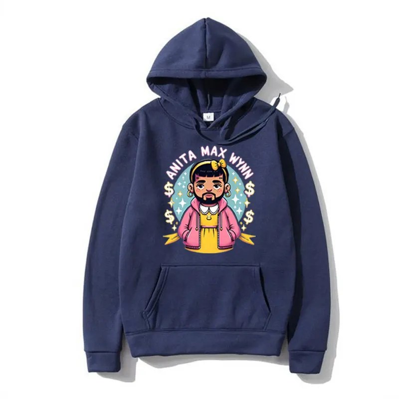 Funny Anita Max Wynn Cool Meme Print Hoodie Men Autumn and Winter Fashion Harajuku Sweatshirts Oversized Hoodies Pullover Unisex