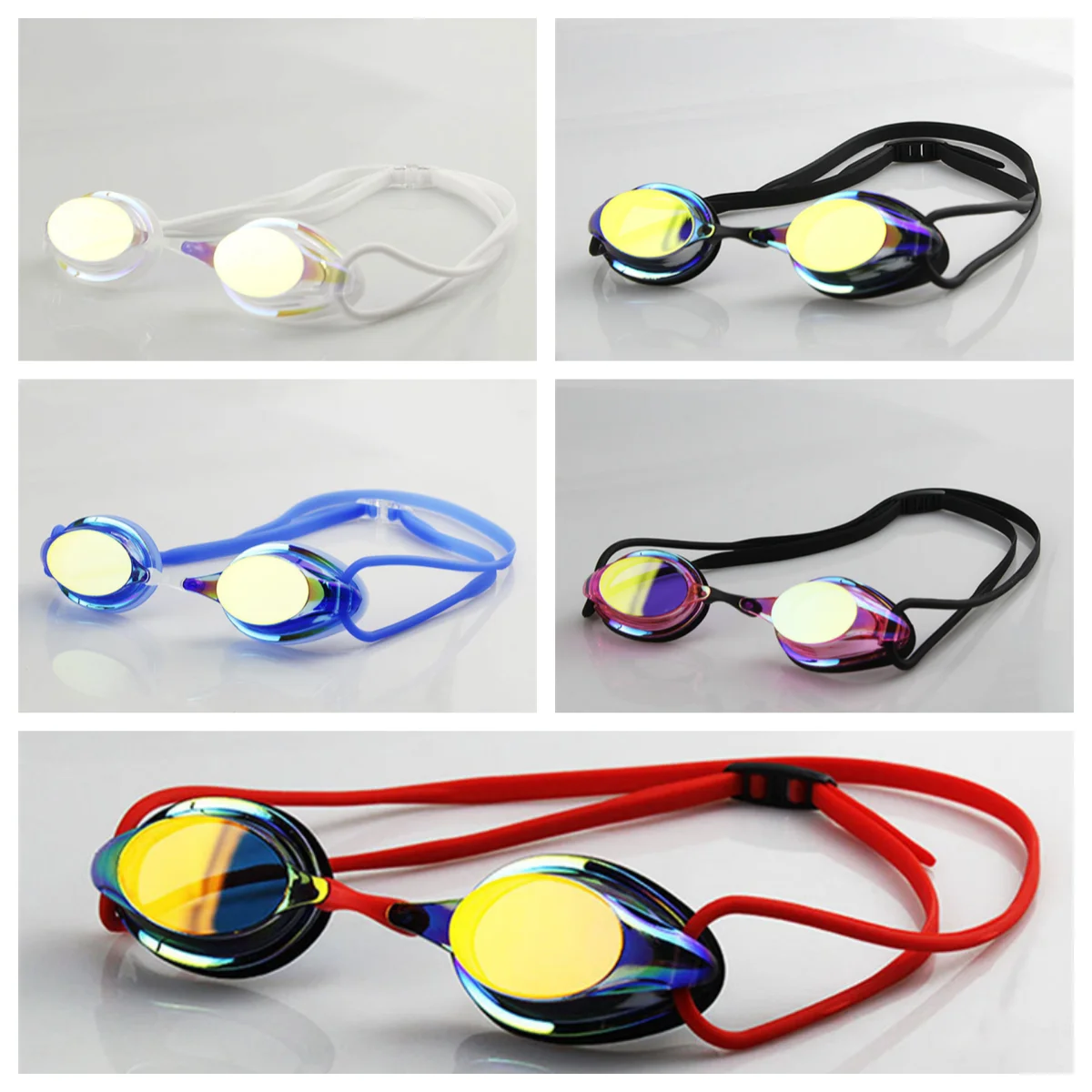 

Professional Competition Swimming Goggles Plating Anti-Fog Waterproof UV Protection Silica Gel Diving Glasses Racing Spectacles