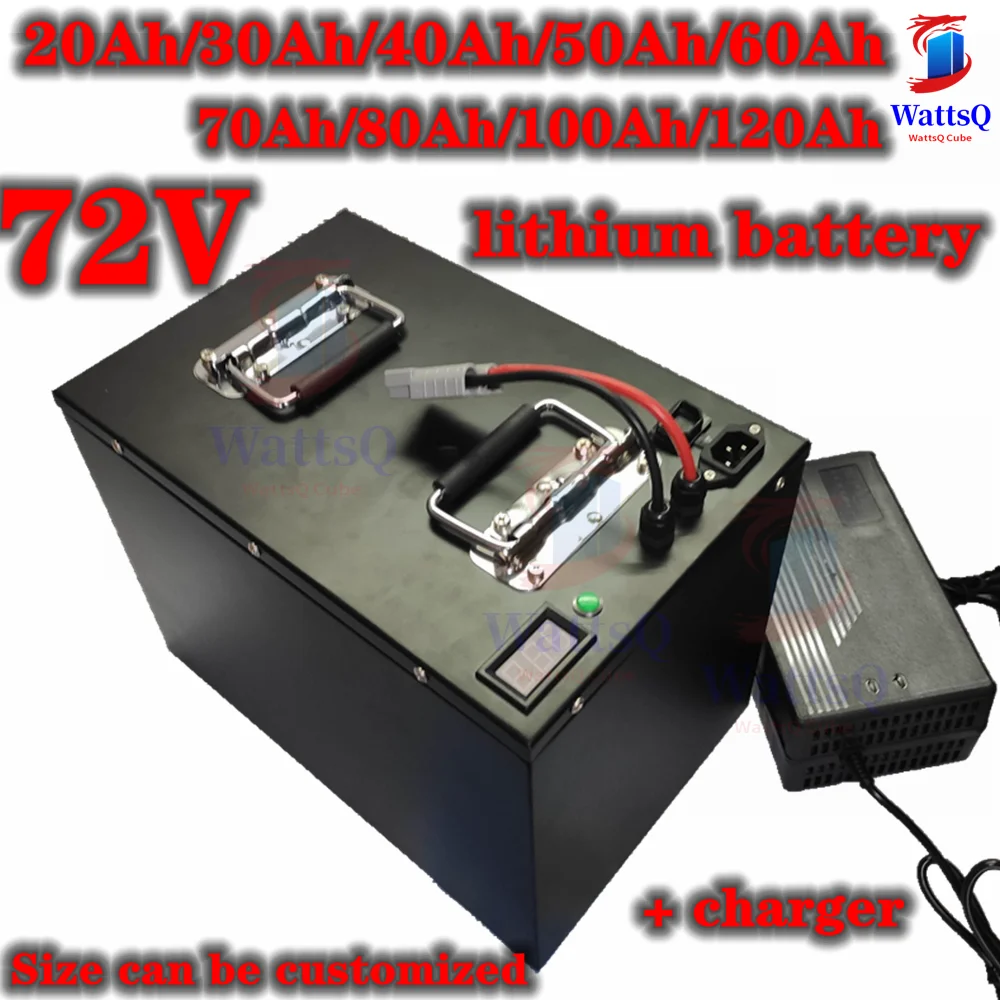 

waterproof 50Ah 72v 80Ah lithium ion 60Ah 72V 30Ah 100Ah li ion BMS for 5000W scooter ebike Motorcycle Forklift +charger