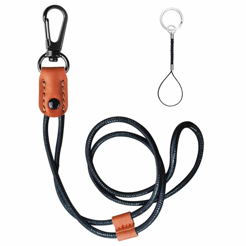 

Брелок с длинным шейным ремешком и металлическим зажимом для телефона-кошелька с камерой