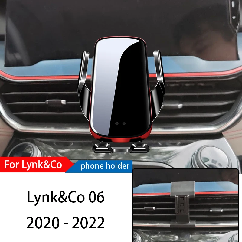 

Wireless Charger Car Phone Holder Mount Stand For LYNK&CO 06 2020-2022 Adjustable GPS Navigation Mobile Bracket Accessories