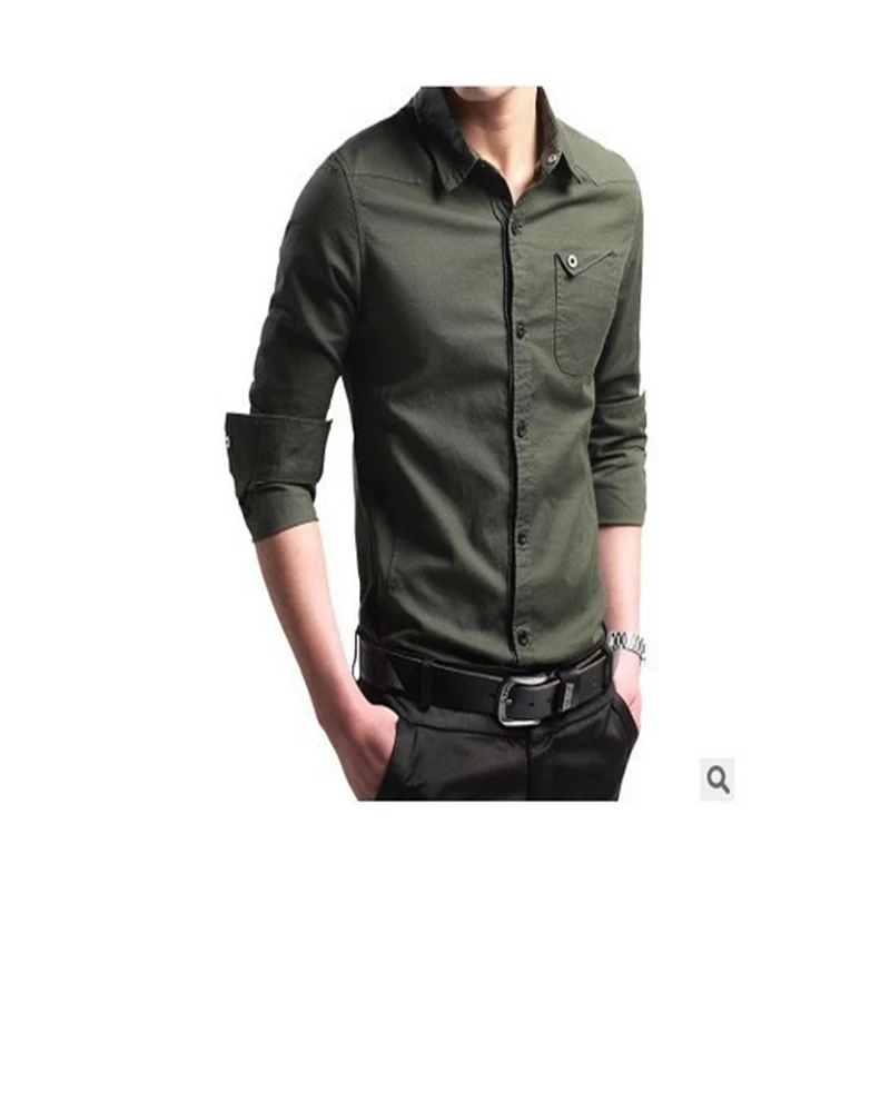 남성용 단색 스탠드 칼라 포켓 셔츠, 탑 가디건