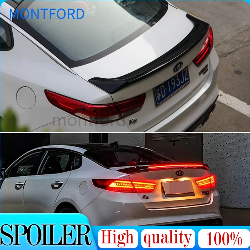 

mini fashion high quality ABS for KIA Optima K5 2016 2017 2018 2019 rear trunk wing rear spoiler K5 primer or any color spoilers