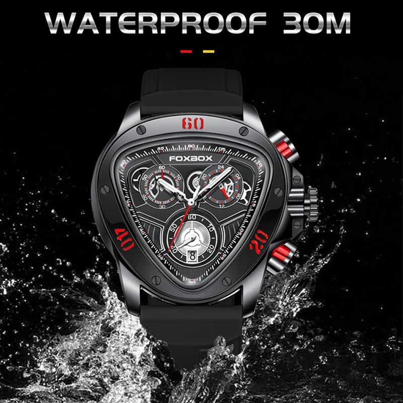 Newest LIGE Sport  Men Watch Top Brand Creative Chronograph Silicone Strap Date Luminous Waterproof Big Men Watches Male Clock