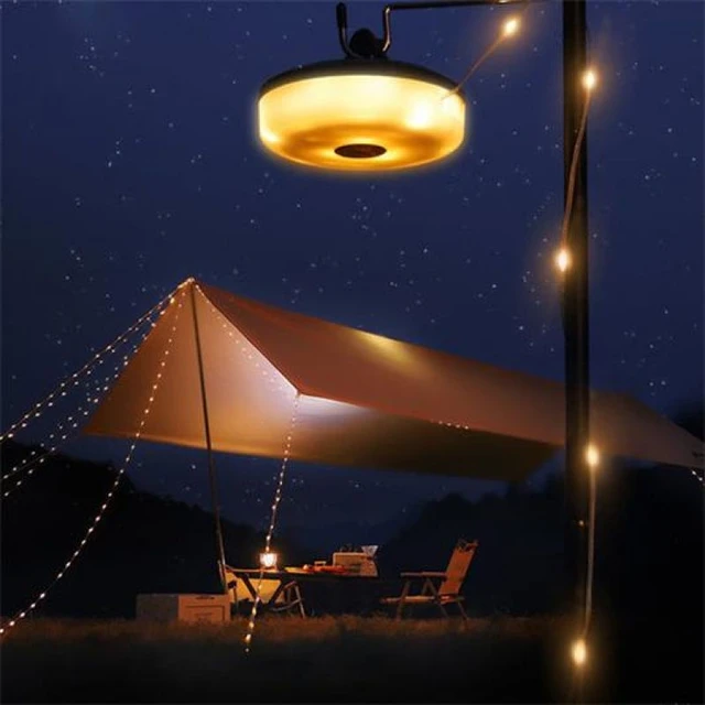 8M OUTDOOR WATERPROOF Portable Stowable String Light, Camping String Lights  £15.22 - PicClick UK