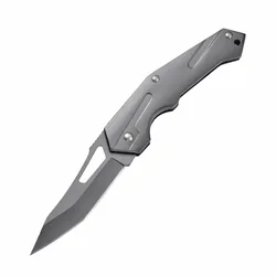 Starship all steel acampamento ao ar livre mini bolso dobrável baioneta faca