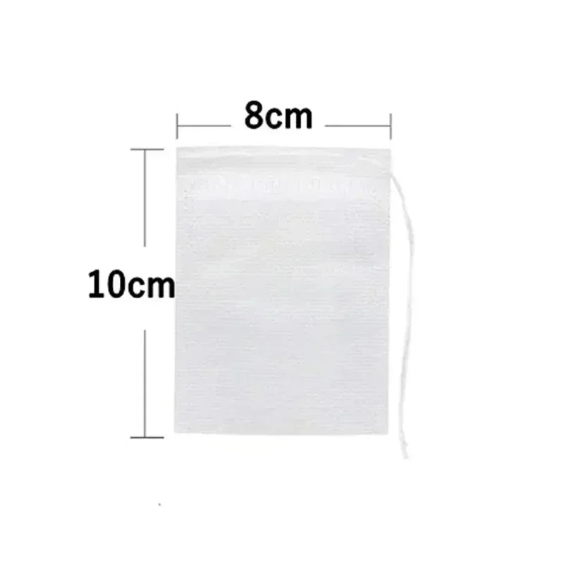 Eco-Friendly Disposable Non-Woven Fabric Tea Infuser Bags with String Seal