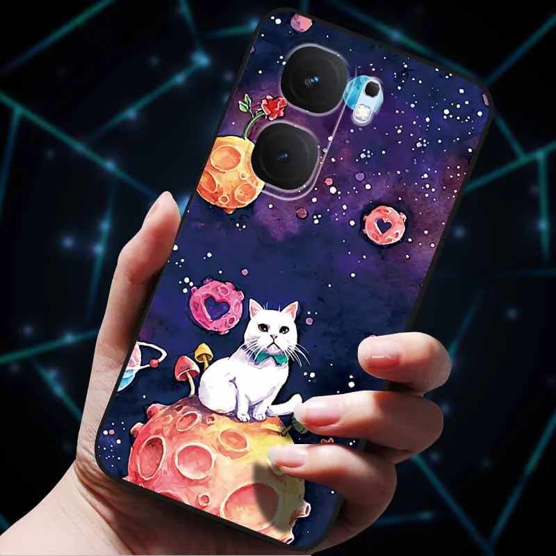3D Flower Embossed Soft Silicone Phone Case - Stylish Back Cover Shell Bag