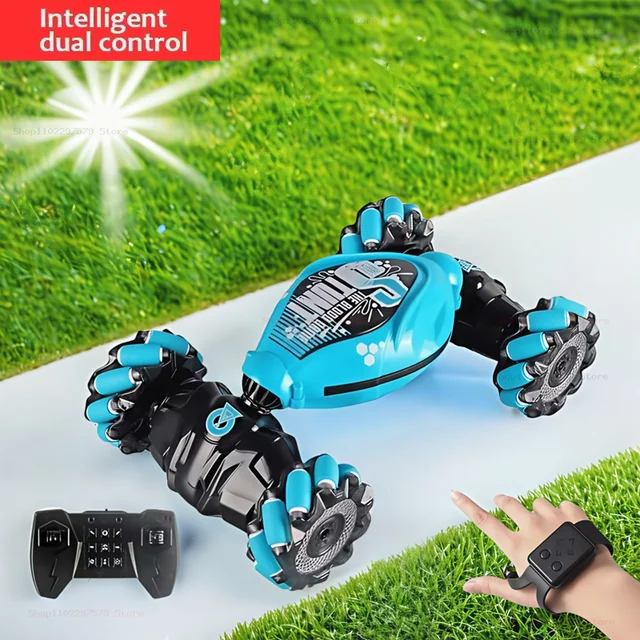 Stunt RC Car 4WD 1:16 With LED Light Gesture Induction Deformation Twist Climbing Radio Controlled Car Electronic Toys For Kids 1