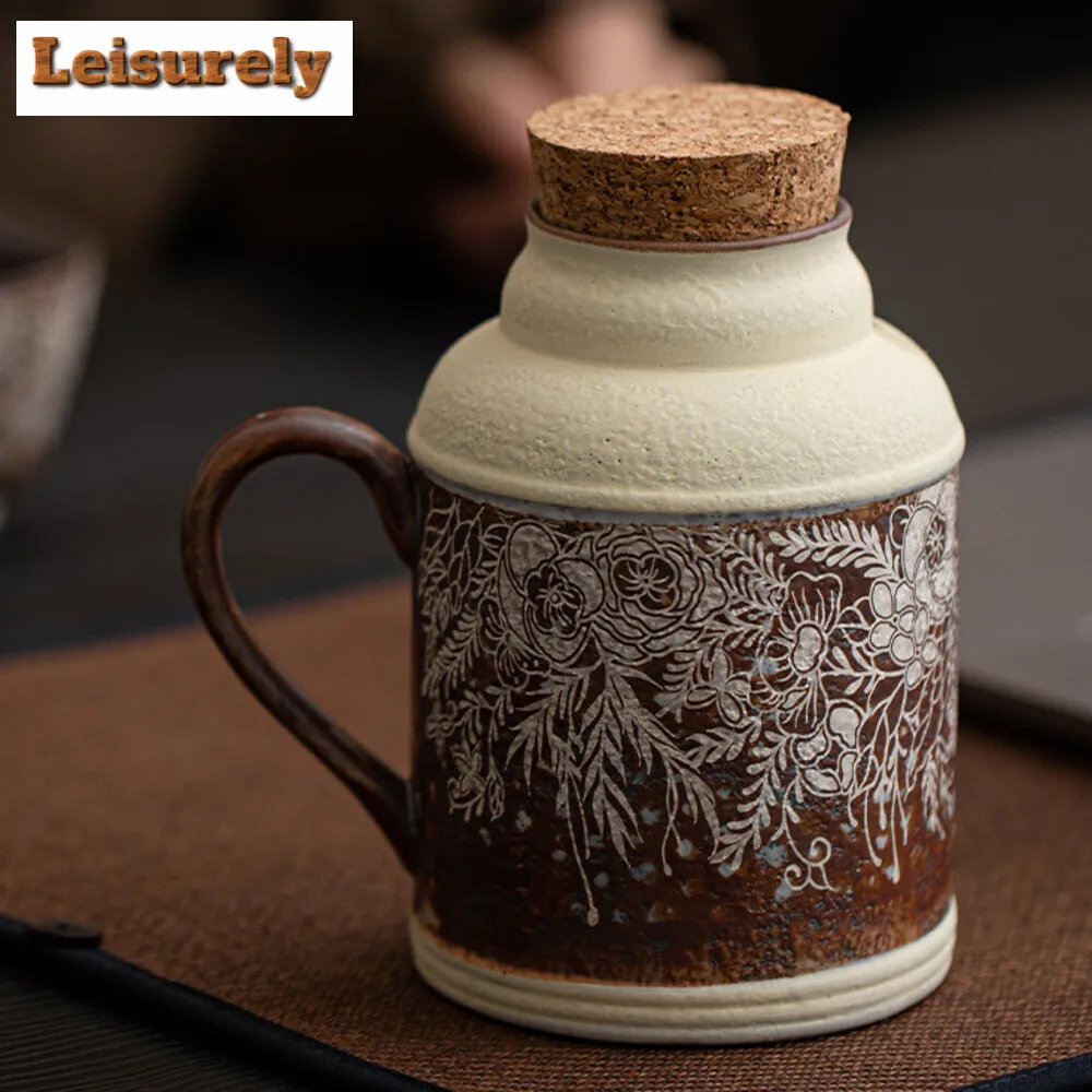 500ml Old Rock Mud Small Warm Pot Blooming Flower Gilded Silver Stew Pot Large Capacity Tea Making Kettle Portabl Travel Teaset