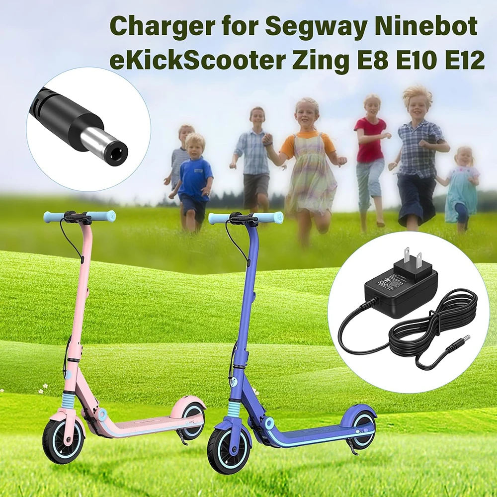 Chargeur 25.2V Pour Trottinette Segway Ninebot Zing E8/E10/E12 - Adaptateur Secteur Enfants - Garantie 3 Ans