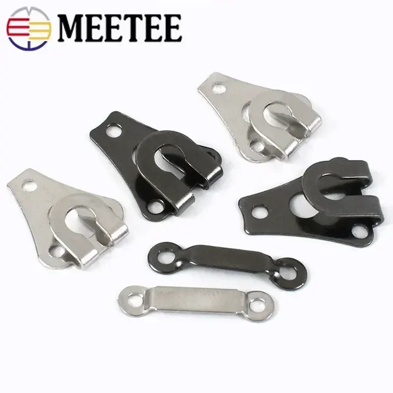 20-100Sets Metal Garment Hook Pant Trousers Button Suit Coat Adjuster Buckle Women Skirt Invisible Clasp DIY Sewing Accessorie 5