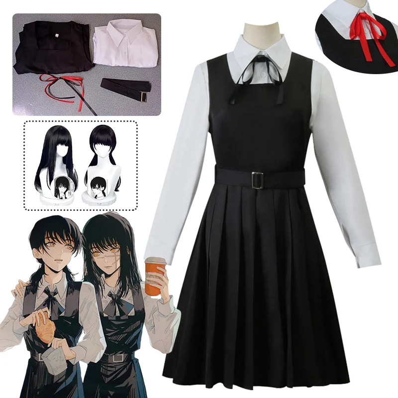 

Chainsaw Man Cosplay Mitaka Asa Dress JK School Uniform Women Shirt War Devil Halloween Costume for Woman Anime Clothes Meisjes
