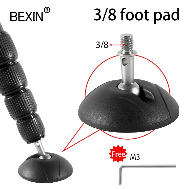 

Rubber Camera Monopod Tripod Foot Pad 3/8 Inch Anti Slip Tripod Release Foot Pad For Tripod Monopod Leg
