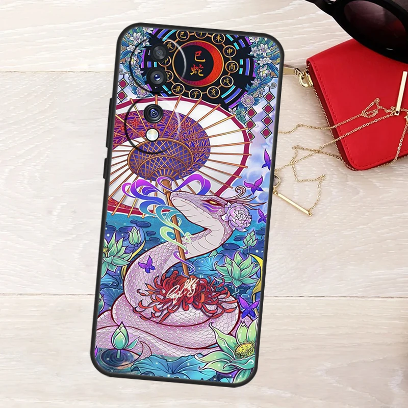 Chinese Zodiac Dragon Tiger Protective Phone Case