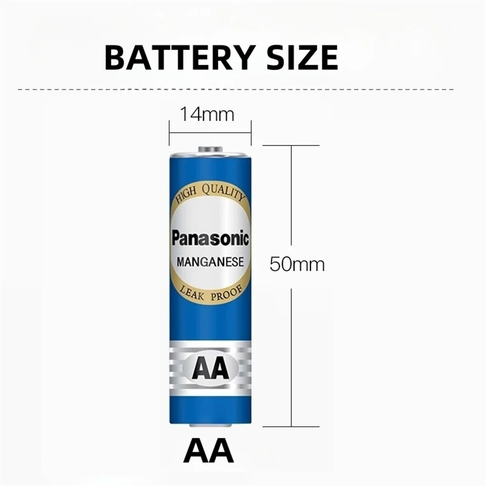12pcs 1.5v AA Panasonic High-Capacity Disposable Carbon Batteries, Suitable for Toys, Remote Controls, Wireless Mice, Etc - 4