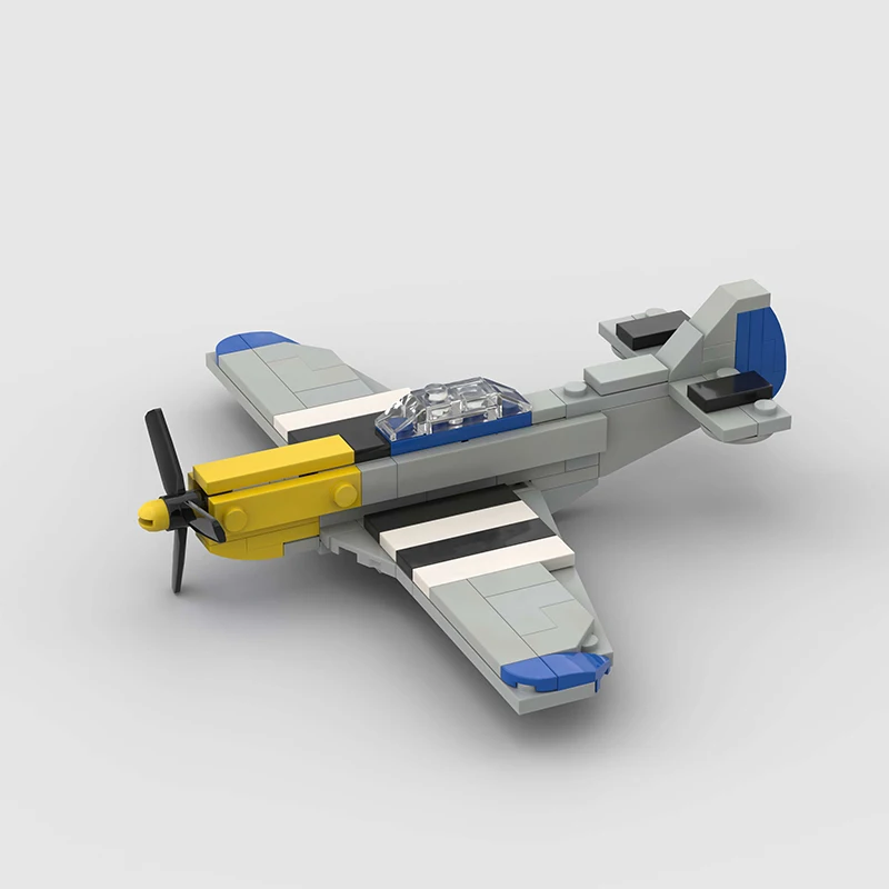 WW2 Military Battle Mini Plane US P-51 Mustang Aircraft Rescue Vehicle Copter France Army Set Building Blocks Toys World War II_voghion.com