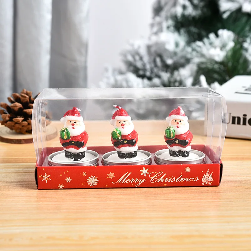 Christmas Decorations 3Pcs/Set Christmas Candles Party Gift