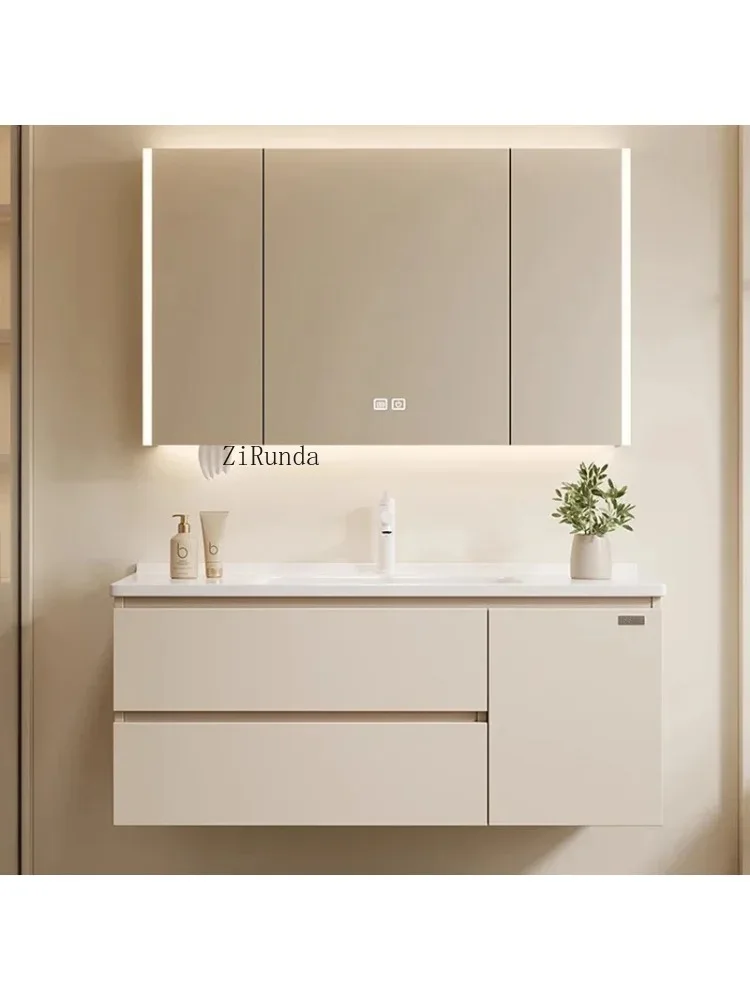 Style Bathroom Cabinets Wall-mounted Multifunction Smart Mirror Cabinets Simple Home Furniture Mueble Lavabo