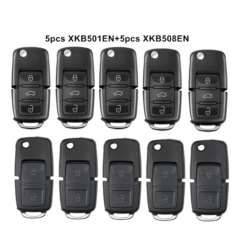 

5 шт. XKB501EN + 5 шт. XKB508EN универсальные VVDI Проводные дистанционные ключи В5 стиль 3 плата кнопок для VVDI/VVDI 2 Mini Key Tool
