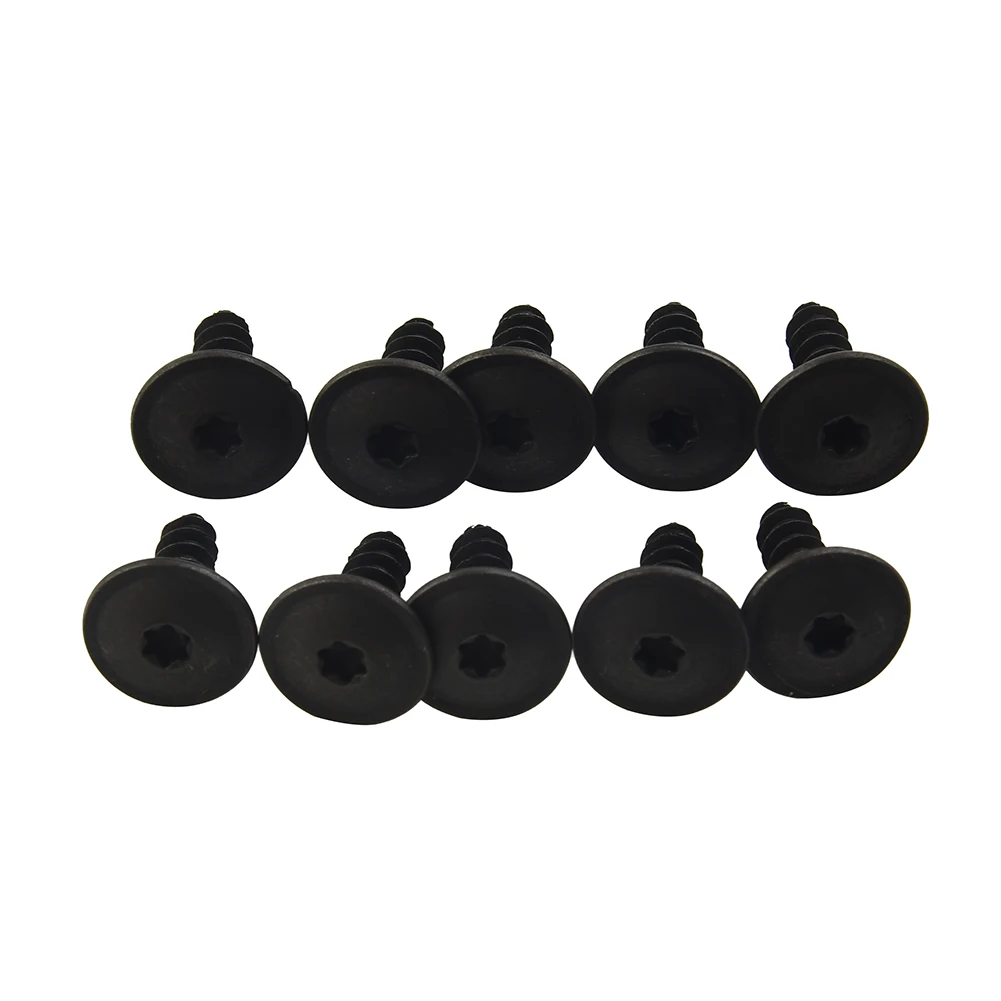 

10pcs Torx Screws Bumper Engine Shield Cover Tray Clips Fastener Retainer For Install Side Skirts, Bumpers And Other Trims