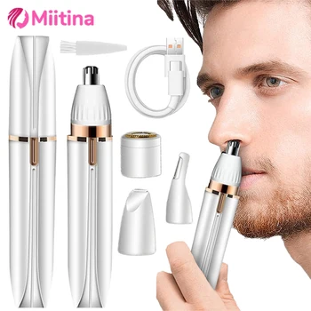 Professionale 4 In 1 Rasoio Elettrico Rasoio Della Signora Rasoio Corpo Depilazione Epilatore Indolore Cordless Trimmer Rasoio Portatile Delle Donne 1