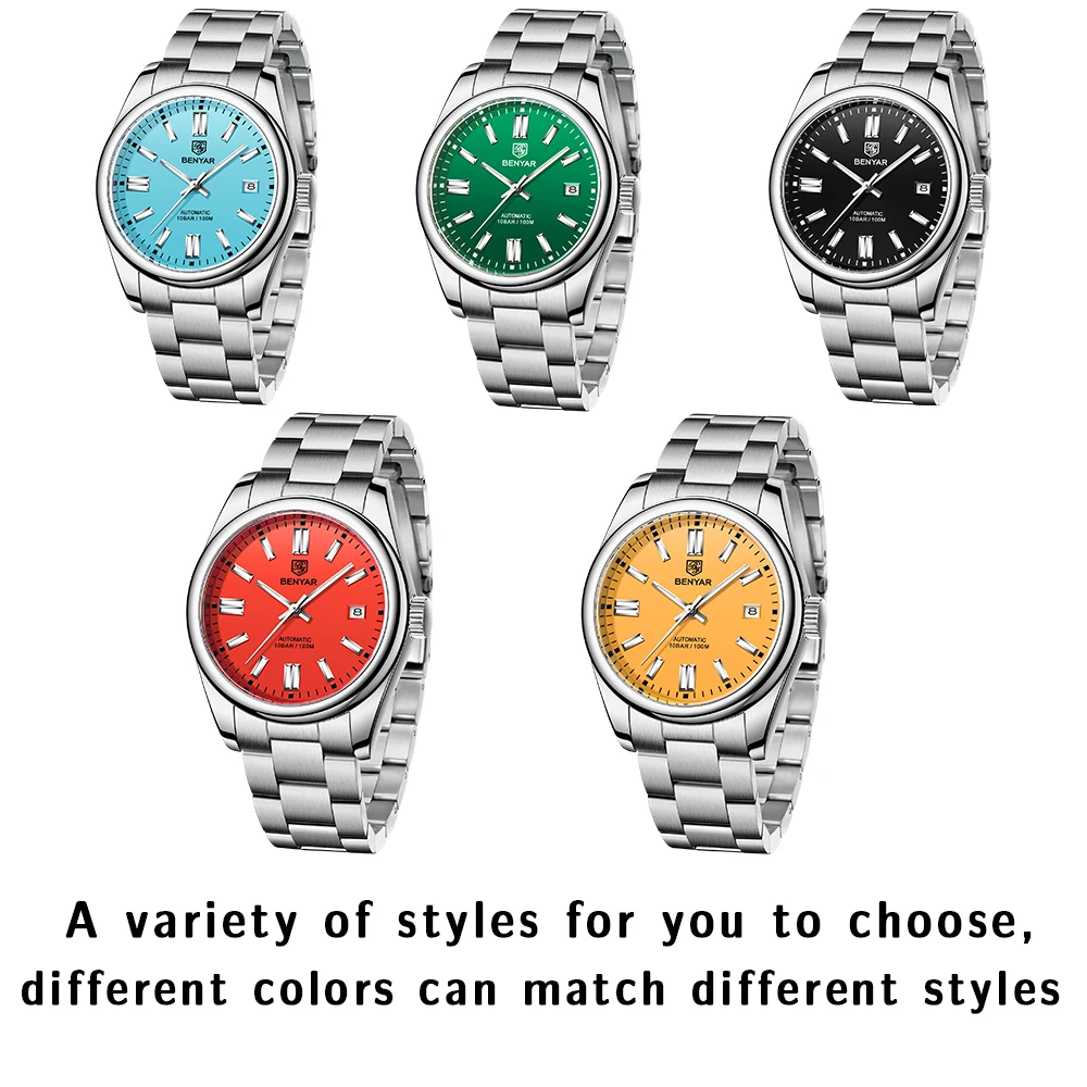 BENYAR BY-5185 Relógio Automático para Homem 21 Sfb29da1a0f744389a59fe5be496e88e3A