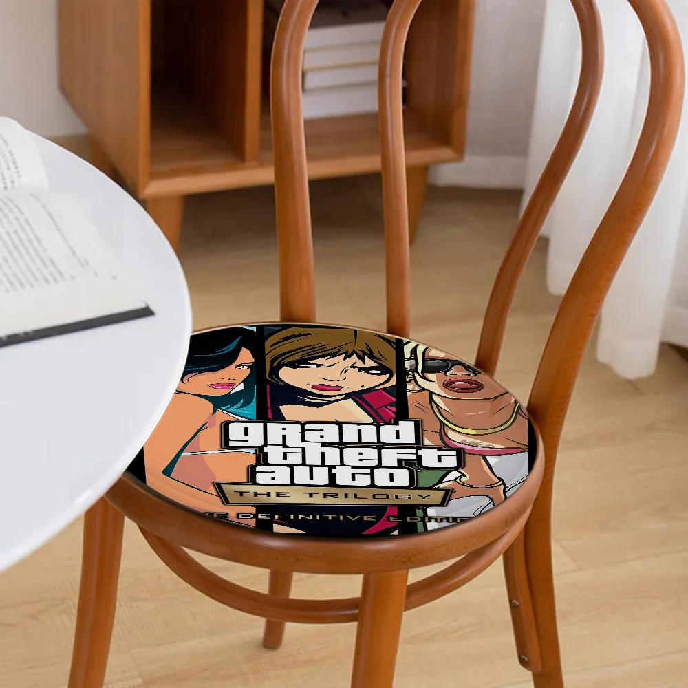 GTA 5 그랜드 도난 자동차 장식 의자 매트, 부드러운 패드 시트 쿠션, 다이닝 파티오 홈 오피스 실내 야외 정원 의자