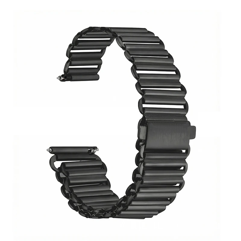 Sleek Stainless Steel Quick Release Watch Strap - Fashionable Metal Replacement Bracelet