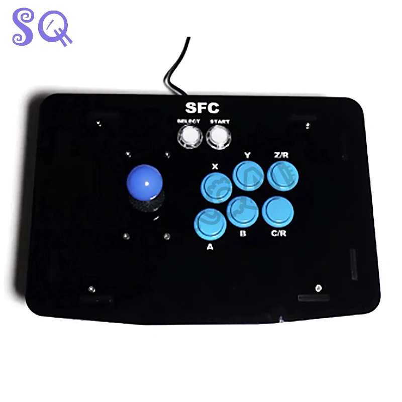 SNES Zero Delay Arcade Joystick Fight Stick Buttons Joystick 97 Fighting Game Controller for NES/SFC hitbox arcade 17key 12key fightstick mini hitbox fighting video game controller sanwa buttons xinput dinput for pc ns ps4 xbox