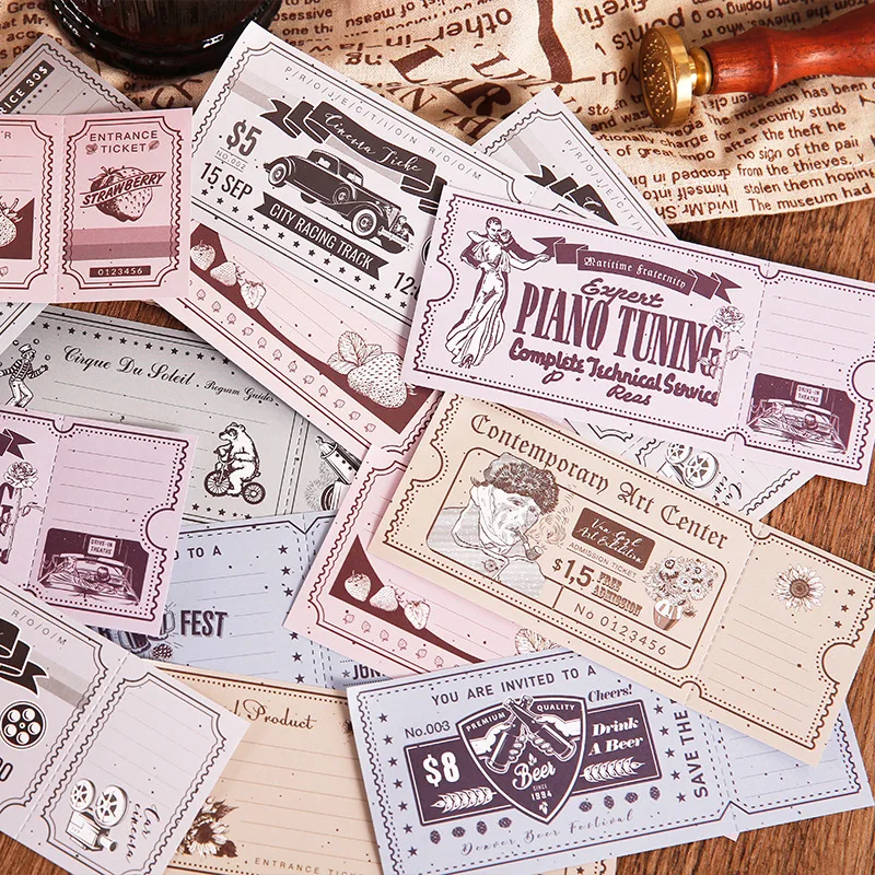 50 ��/�� Old Time ��Ʈ�� Ƽ�� �ø��� �ڱ� ���� �޸� �е� ��ƼĿ �޸� �б� �繫��ǰ �޸��� ��