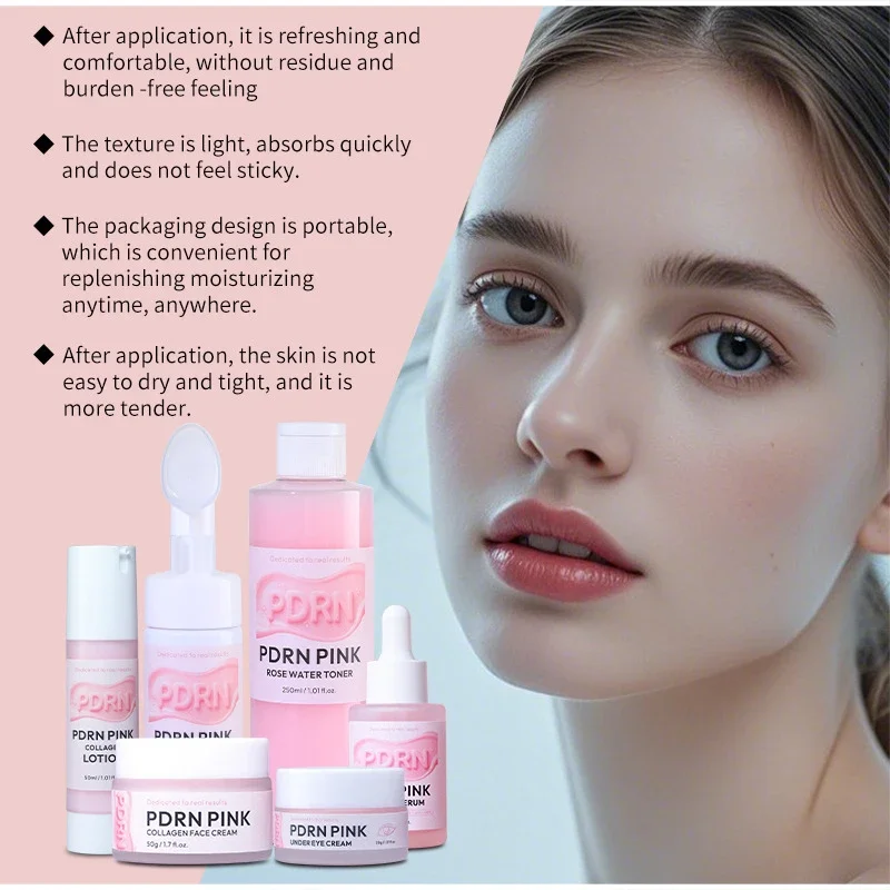 Revitalizing Skincare Set: Eye Cream, Collagen Mask & Glowing Face Essence
