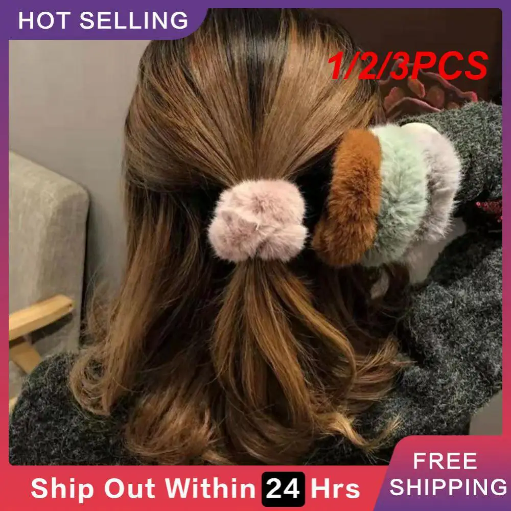 

1/2/3PCS Plush Rubber With Hair Loop 100 Brand New And Of High Quality. And Will Not Harm Hair Hypertrophic Intestinal Ring