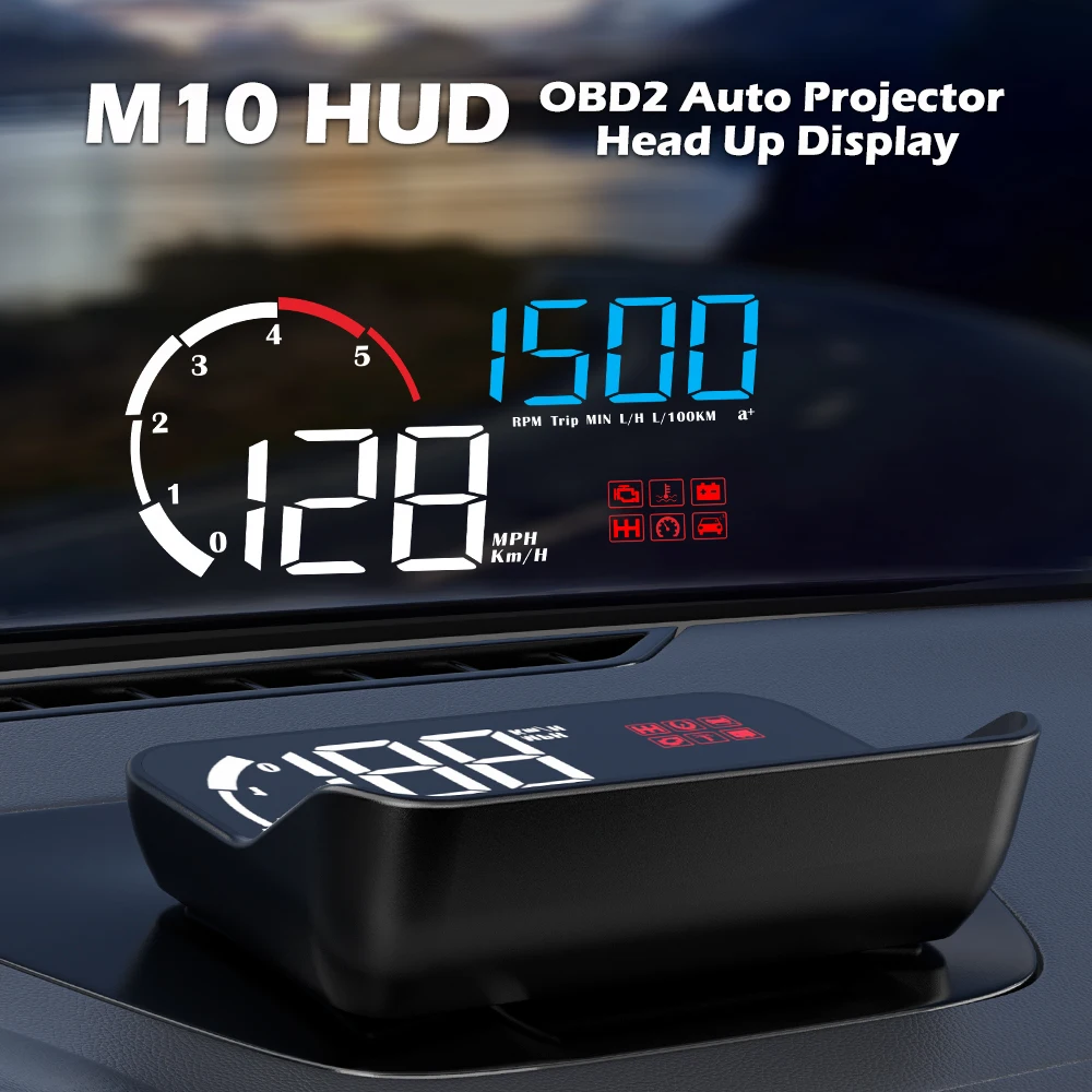 뉴스마트 M10 차량용 디스플레이 - OBD 코드 테이블 프로젝터 차량 HUD 헤드업 디스플레이 다기능 디스플레이