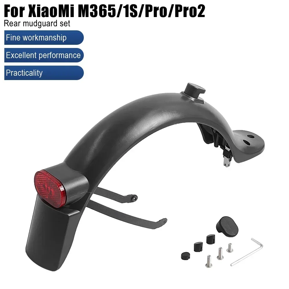 Tire Splash Carbon Fiber Fender Guard Halterung für Xiaomi Mi3 Pro Pro 2 Elektroroller Langlebige hintere Kotflügel-Rücklichtteile – Detail 19