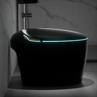Smart Toilet with Adjusted Heated Seat，Auto Open Auto Flush，Warm Water and Dryer, Night Light, Side Buttons，Smart Toilet 2