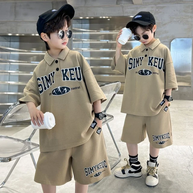 New Boy Teen 4 6 8 10 12 Year Clothing Sets Summer T-shirt Short Sleeve +  Pants Kids Baby Boy Clothes Set Children Outfits Suit - AliExpress