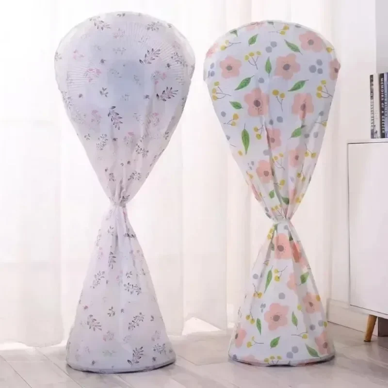 Two Style Washable Fan Sleeve Waterproof Dustproof Protective Standing Round Electric Cover Pedestal Stand Fan Floor