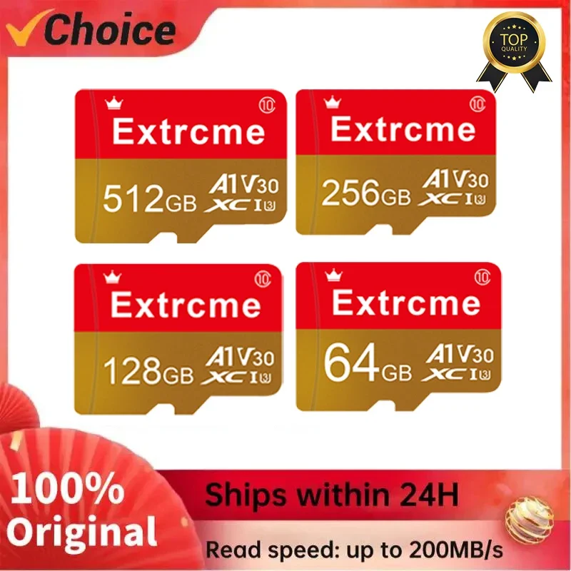 100% Scheda Di Memoria Originale 512Gb Micro Tf Sd Card 64Gb 128Gb 256Gb Tarjeta Micro Tf 32Gb 128Gb U3 A1 Mini Tf Card Per Telefono Drone