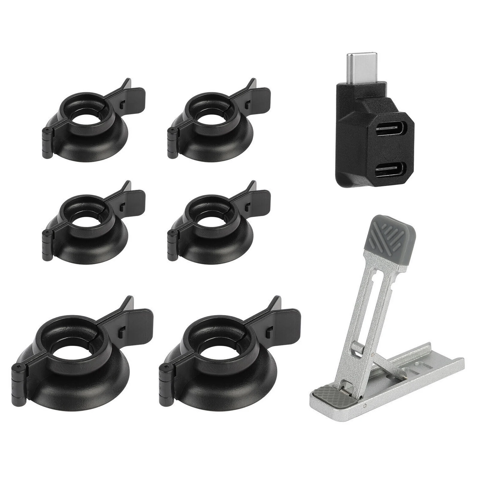 Thumbsticks Rocker Protection Kit com Suporte Traseiro Substituição para Steam Deck Switch Oled Switch Lite Console Acessórios