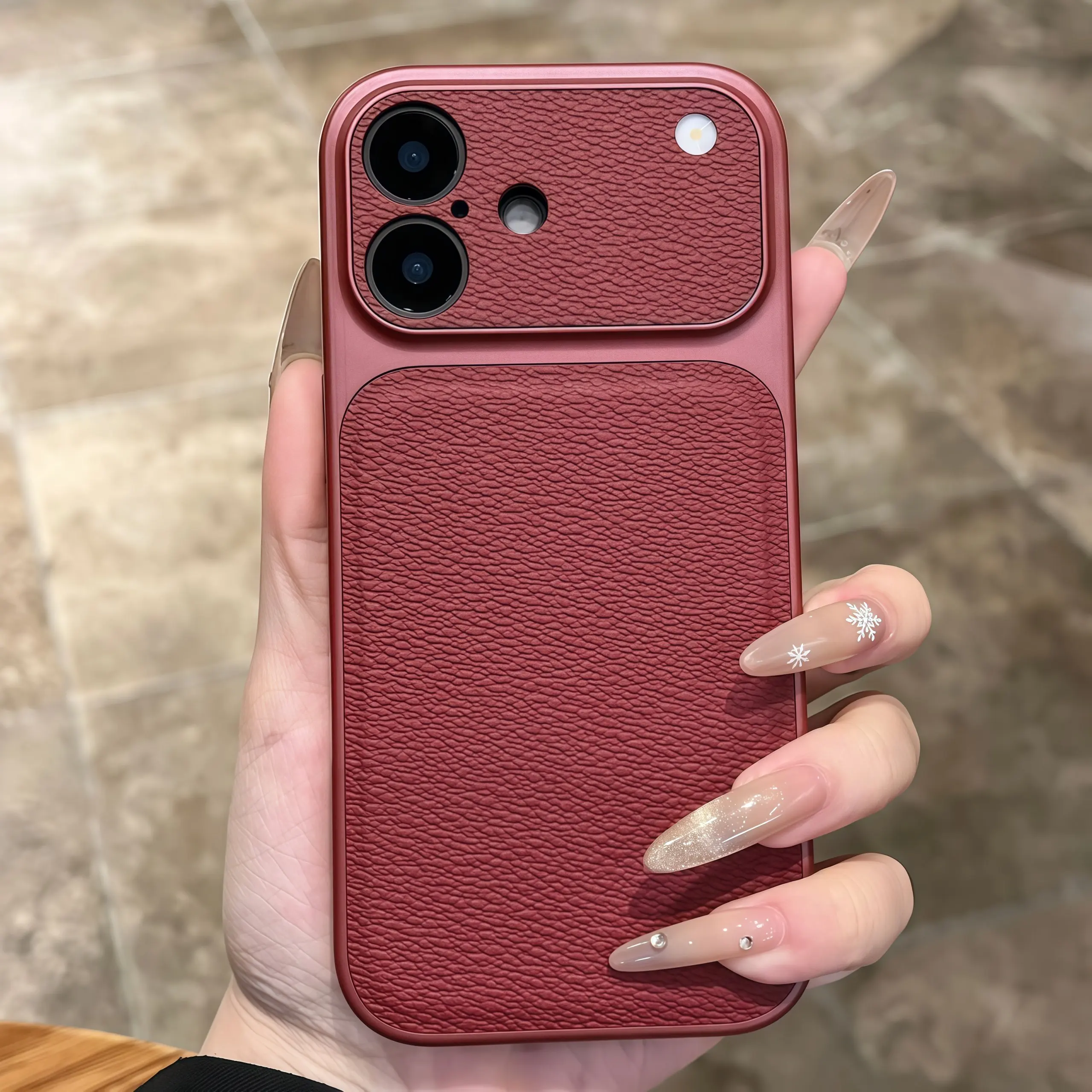 ตัวเลือกสินค้า เคส iPhone หนังแท้ ป้องกันกล้อง กันกระแทก