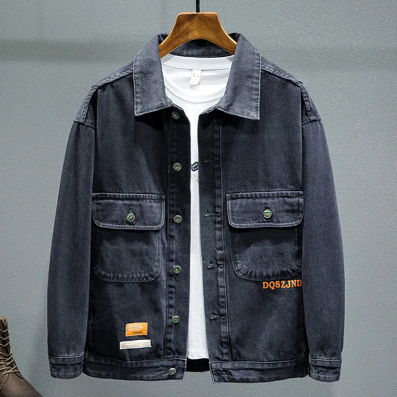 New Autumn Men's Blue Denim Jacket Fashion High Quality Casual Cotton Denim Jacket Oversize 5XL 6XL 7XL 2024 Jackets