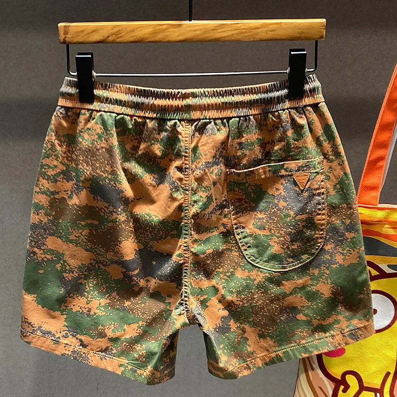 Camouflage Four-Point Casual Shorts Men's Fashion All-Match Trendy Loose Summer Thin Trendy Brand Ins Summer Beach Pants 2