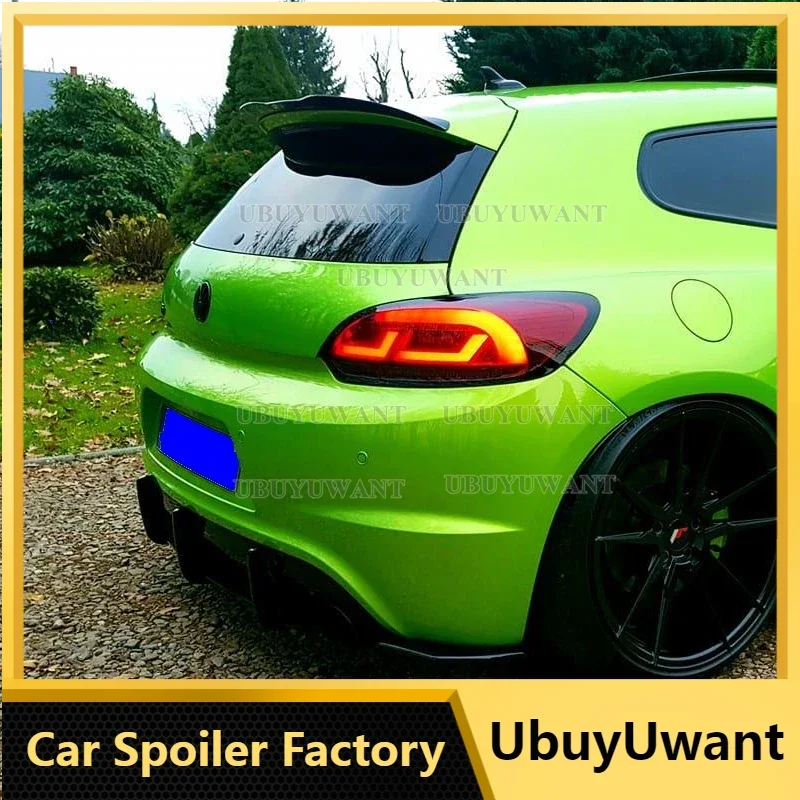 

Для Volkswagen Scirocco Стандартный Coupe блеск черный задний спойлер на крышу губа задний хвост ABS Материал 2009-2014 2015-2019 не для R