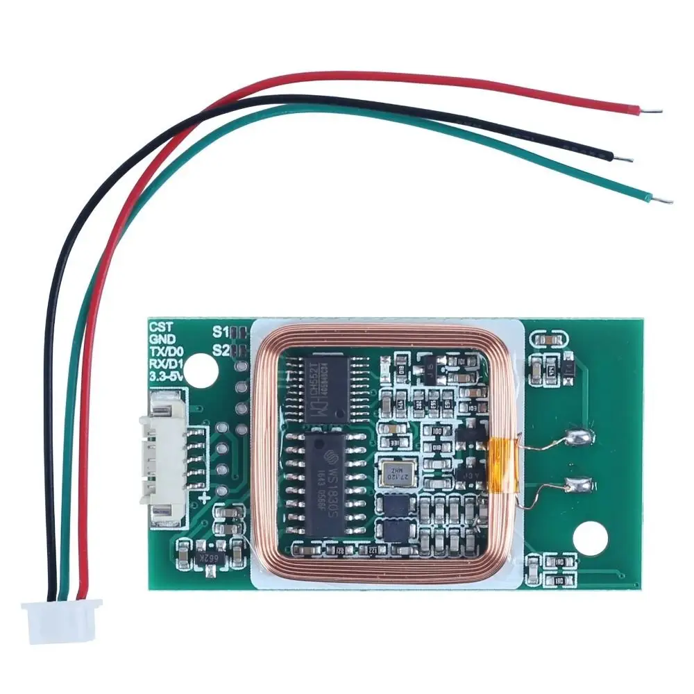 IC+ID RFID 리더 모듈 이중 주파수 3.3V/5V 무선 리더 125kHZ/13.56MHZ WIEGAND,UART IC 카드 리더