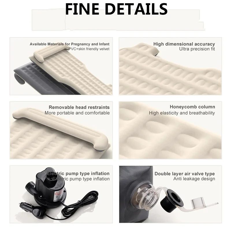 For Tesla Model Y Inflatable Camping Mattress Travel Sleeping Bed Rear Trunk Cushion Pads Tesla Car Interior Accessories