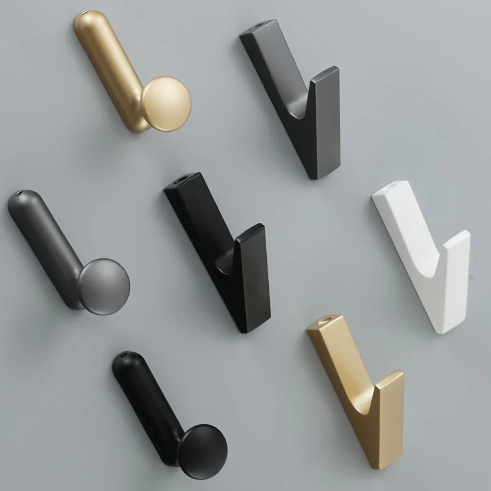 Elegant Gold Wall Hooks for Bathroom and Kitchen Accessories