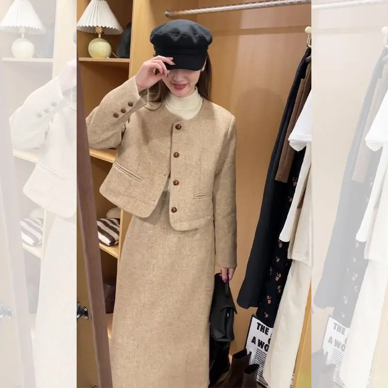 Women's European And American Style French Design Double-sided Half-length Overcoat Jacket main image 1