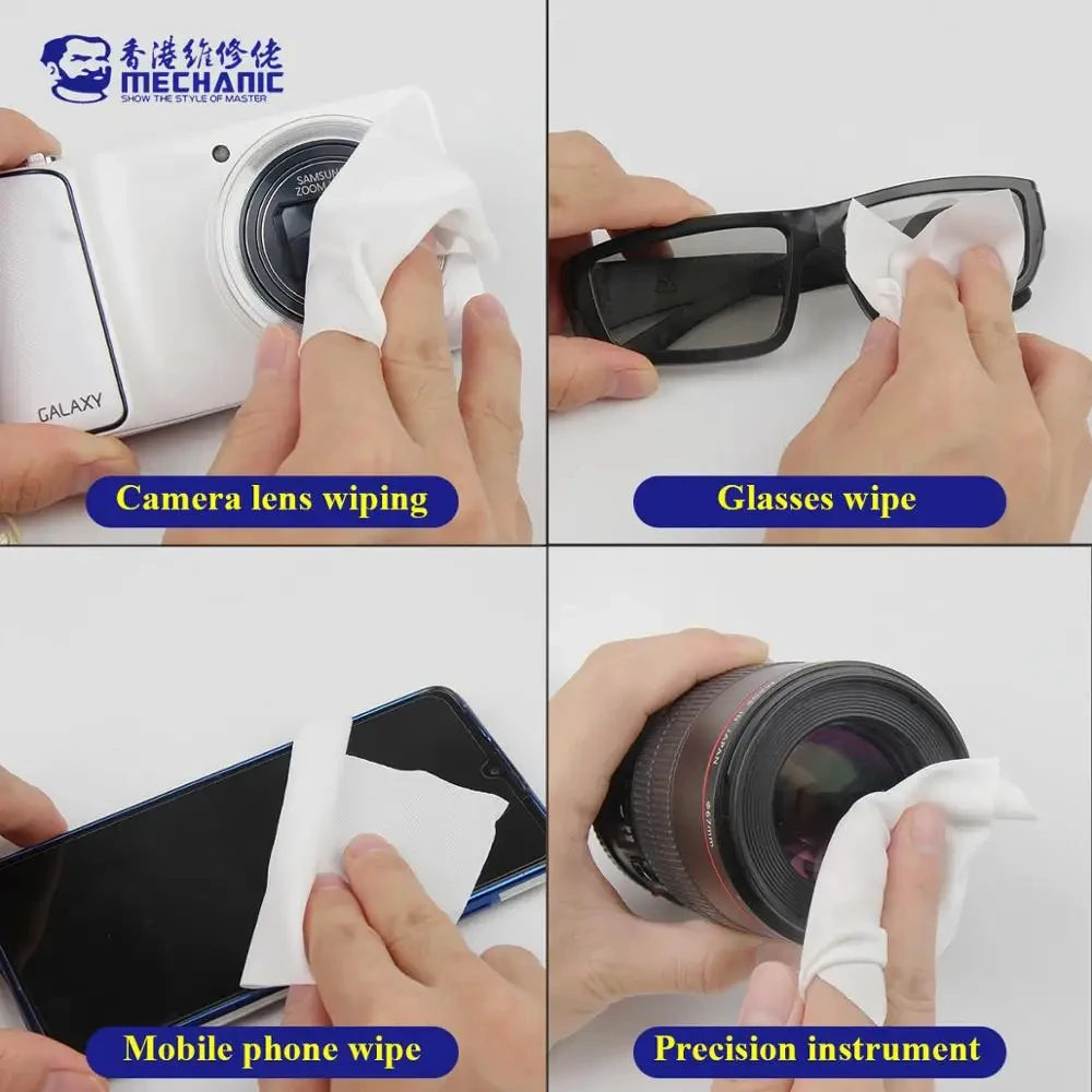 MECHANIC HK5090 Super Soft Cleanroom wiper cleaning Non Dust Cloth Dust Free Paper Clean LCD Repair cloth For Phone Pad Tablet phone repair tools tool kit phone repair kit